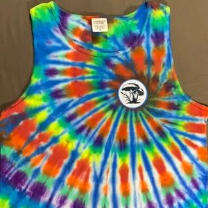 Medium tie dye mushroom tank top